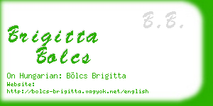 brigitta bolcs business card